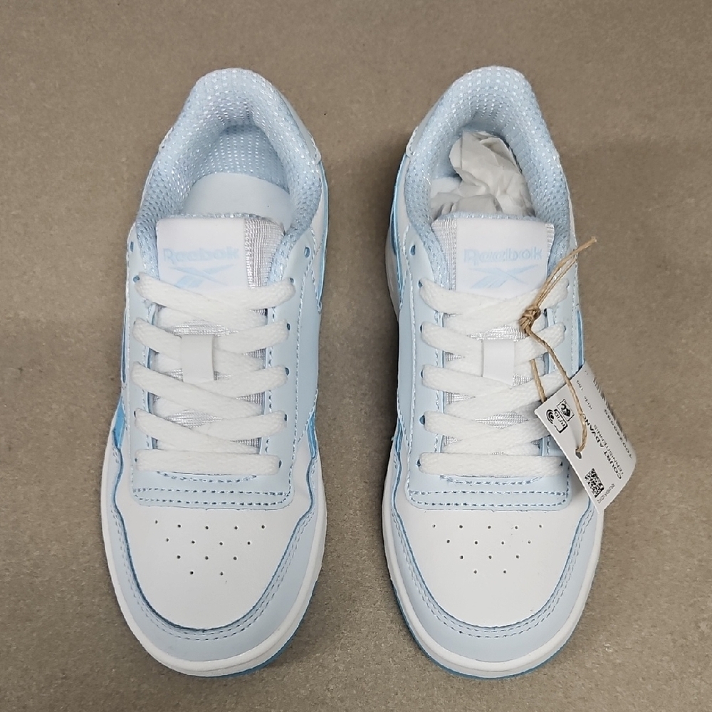 Reebok Kids Sneakers in White and Light Blue - Picture 3 of 11